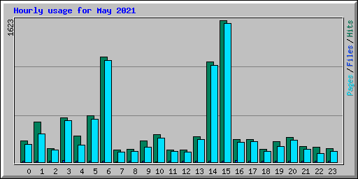 Hourly usage for May 2021