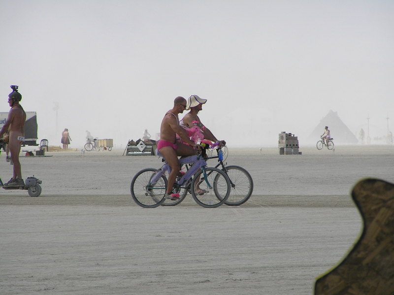 It is now written: Guys who wear pink furry panties must date guys who wear lamp shades on big head.