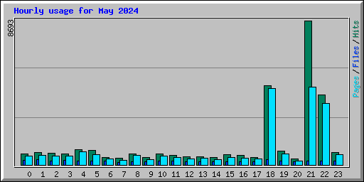 Hourly usage for May 2024