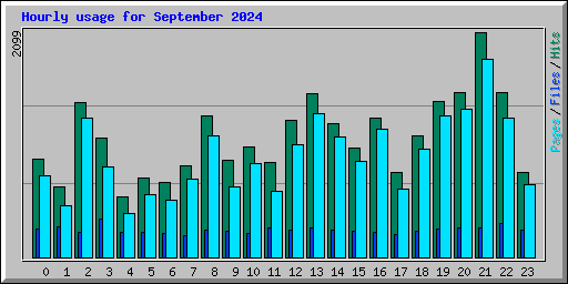 Hourly usage for September 2024